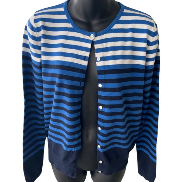 🌸4/$30🌸 Joe Fresh Striped Button Cardigan - Picture 2 of 8